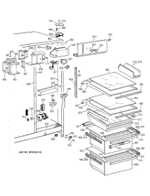 03 - Fresh Food Section parts for Ge Refrigerator TFK22JABGAA from AppliancePartsPros.com