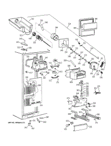 03 - Freezer Section parts for Ge Refrigerator TFX28PBBGWW from AppliancePartsPros.com