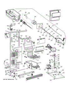 03 - Freezer Section parts for Ge Refrigerator TFK25PRBGAA from AppliancePartsPros.com