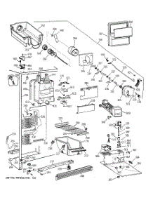 03 - Freezer Section parts for Ge Refrigerator TFX22ZPBGBB from AppliancePartsPros.com
