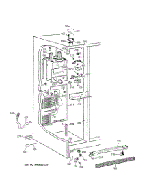 03 - Freezer Section parts for Ge Refrigerator TFX22JABGWW from AppliancePartsPros.com