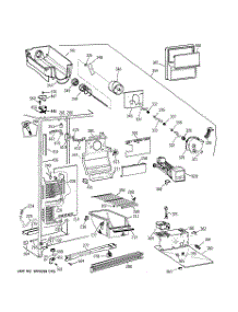 02 - Freezer Section parts for Ge Refrigerator TFT22JWBGAA from AppliancePartsPros.com