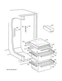 06 - Fresh Food Section parts for Ge Refrigerator TFX20JABGAA from AppliancePartsPros.com