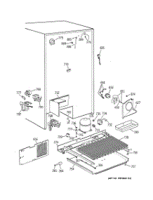 07 - Unit Parts parts for Ge Refrigerator TPX24PPBGAA from AppliancePartsPros.com