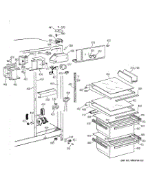 03 - Fresh Food Section parts for Ge Refrigerator TFK20JABGAA from AppliancePartsPros.com