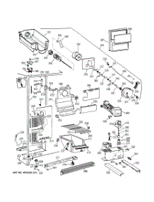 02 - Freezer Section parts for Ge Refrigerator TFT20JRBKAA from AppliancePartsPros.com