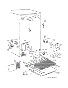 07 - Unit Parts parts for Ge Refrigerator TPX24PBBJAA from AppliancePartsPros.com