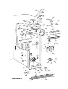 05 - Fresh Food Section parts for Ge Refrigerator TFX30PBDABB from AppliancePartsPros.com