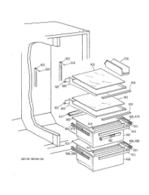 04 - Fresh Food Section parts for Ge Refrigerator MST26GRDAWW from AppliancePartsPros.com