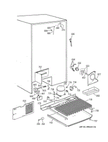07 - Unit Parts parts for Ge Refrigerator TFG30PFDABB from AppliancePartsPros.com