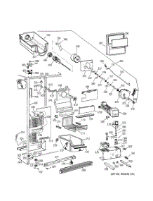 03 - Freezer Section parts for Ge Refrigerator TFK26PRDAAA from AppliancePartsPros.com