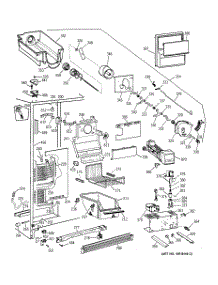 03 - Freezer Section parts for Ge Refrigerator TFJ22PRDAWW from AppliancePartsPros.com