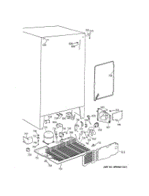 06 - Unit Parts parts for Ge Refrigerator TFJ22PRDAWW from AppliancePartsPros.com