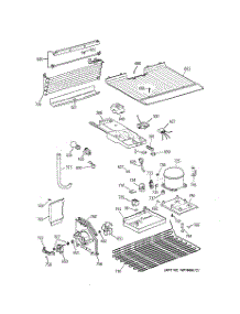 03 - Unit Parts parts for Ge Refrigerator TBX18HACHRWW from AppliancePartsPros.com