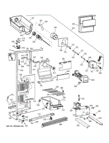 02 - Freezer Section parts for Ge Refrigerator TFT26JWDAAA from AppliancePartsPros.com