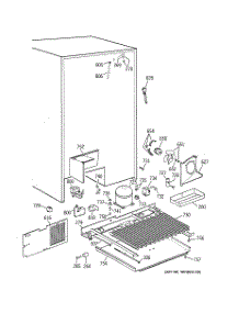 07 - Unit Parts parts for Ge Refrigerator TPJ24BIDAWW from AppliancePartsPros.com