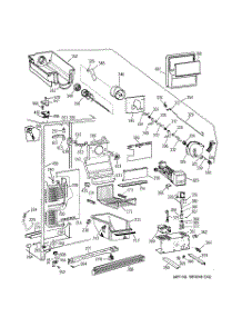 03 - Freezer Section parts for Ge Refrigerator TFG26PRDABB from AppliancePartsPros.com
