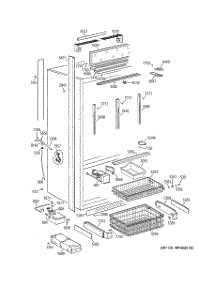 03 - Freezer Section, Trim & Components parts for Ge Refrigerator ZICS36NABSSRH from AppliancePartsPros.com