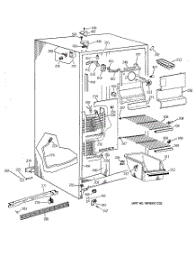 02 - Freezer Section parts for Ge Refrigerator TFJ22JADAAA from AppliancePartsPros.com