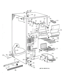 02 - Freezer Section parts for Ge Refrigerator TFG25PADAWW from AppliancePartsPros.com