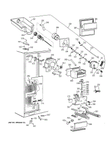 03 - Freezer Section parts for Ge Refrigerator TFG28PFDAWW from AppliancePartsPros.com
