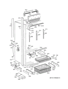 03 - Freezer Section, Trim & Components parts for Ge Refrigerator ZICS36NABSSLH from AppliancePartsPros.com