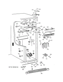 05 - Fresh Food Section parts for Ge Refrigerator TFG28PRDAWW from AppliancePartsPros.com