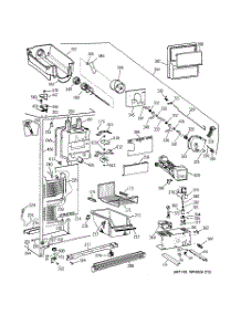 03 - Freezer Section parts for Ge Refrigerator TFM26PRDAWW from AppliancePartsPros.com
