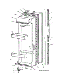 02 - Fresh Food Door parts for Ge Refrigerator TFX25PADAAA from AppliancePartsPros.com