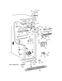 05 - Fresh Food Section parts for Ge Refrigerator TPG24PRDABB from AppliancePartsPros.com