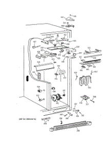 05 - Fresh Food Section parts for Ge Refrigerator TFK30PFDAWW from AppliancePartsPros.com