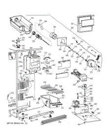 03 - Freezer Section parts for Ge Refrigerator TFX25CRBGAA from AppliancePartsPros.com
