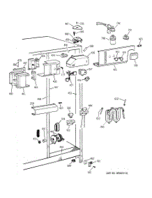 04 - Fresh Food Section parts for Ge Refrigerator TFX26PPDABB from AppliancePartsPros.com