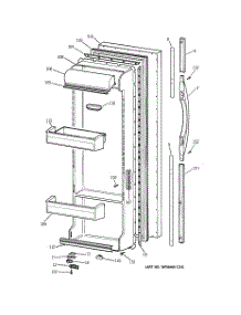 02 - Fresh Food Door parts for Ge Refrigerator TFT26PRDAAA from AppliancePartsPros.com