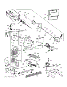 02 - Freezer Section parts for Ge Refrigerator TFT22JWDAAA from AppliancePartsPros.com