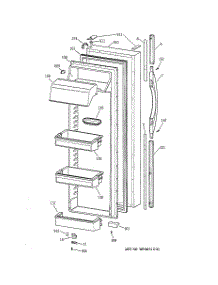 02 - Fresh Food Door parts for Ge Refrigerator TFT30PRDAWW from AppliancePartsPros.com
