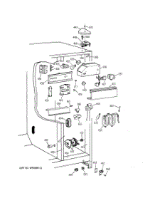 04 - Fresh Food Section parts for Ge Refrigerator TFT22PRDAWW from AppliancePartsPros.com