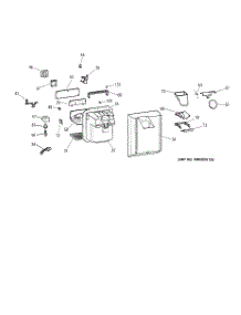 02 - Dispenser parts for Ge Refrigerator TFX22QPDAWW from AppliancePartsPros.com