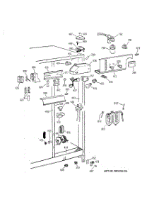 05 - Fresh Food Section parts for Ge Refrigerator TFX22QPDAWW from AppliancePartsPros.com