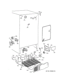 07 - Unit Parts parts for Ge Refrigerator TFX22QPDAWW from AppliancePartsPros.com