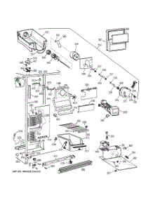 02 - Freezer Section parts for Ge Refrigerator TFT25JWBGWW from AppliancePartsPros.com