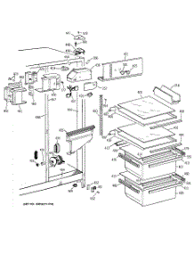 03 - Fresh Food Section parts for Ge Refrigerator MSZ20GABEWW from AppliancePartsPros.com