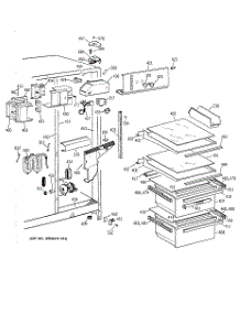 03 - Fresh Food Section parts for Ge Refrigerator MSK22GRBEAA from AppliancePartsPros.com