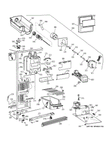 02 - Freezer Section parts for Ge Refrigerator MRSC20KWBEWH from AppliancePartsPros.com