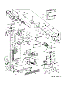 03 - Freezer Section parts for Ge Refrigerator TFX26VPDAWW from AppliancePartsPros.com