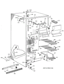 02 - Freezer Section parts for Ge Refrigerator TFJ20JADAAA from AppliancePartsPros.com