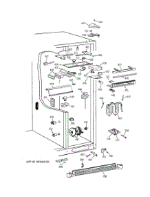 05 - Fresh Food Section parts for Ge Refrigerator TFT28PFDAAA from AppliancePartsPros.com