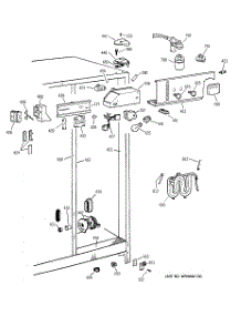 04 - Fresh Food Section parts for Ge Refrigerator TFX22KPDAAA from AppliancePartsPros.com