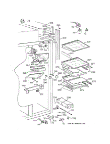 05 - Fresh Food Section parts for Ge Refrigerator ZIS36NCA from AppliancePartsPros.com