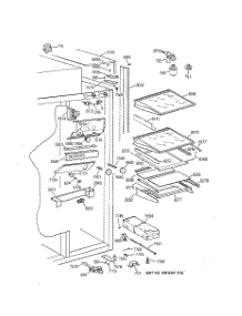 05 - Fresh Food Section parts for Ge Refrigerator ZIS48NCA from AppliancePartsPros.com
